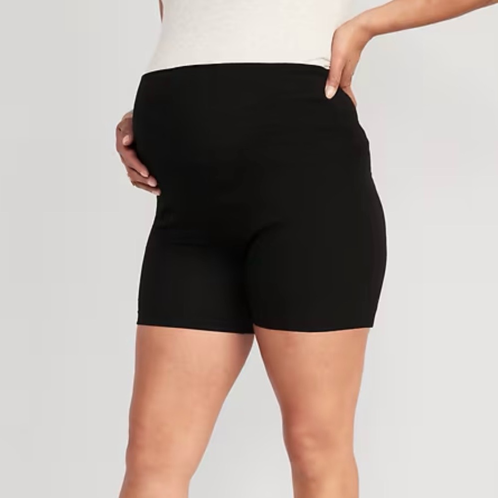 Old Navy Black Maternity Bike Shorts